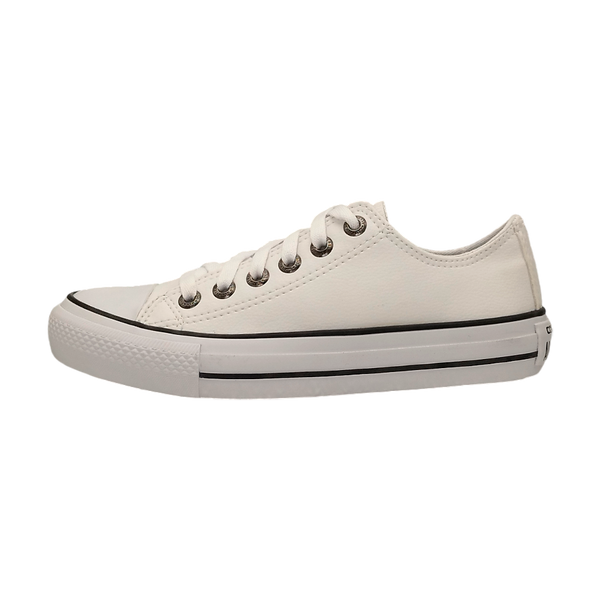 All Star Converse Chuck Taylor Couro Branco